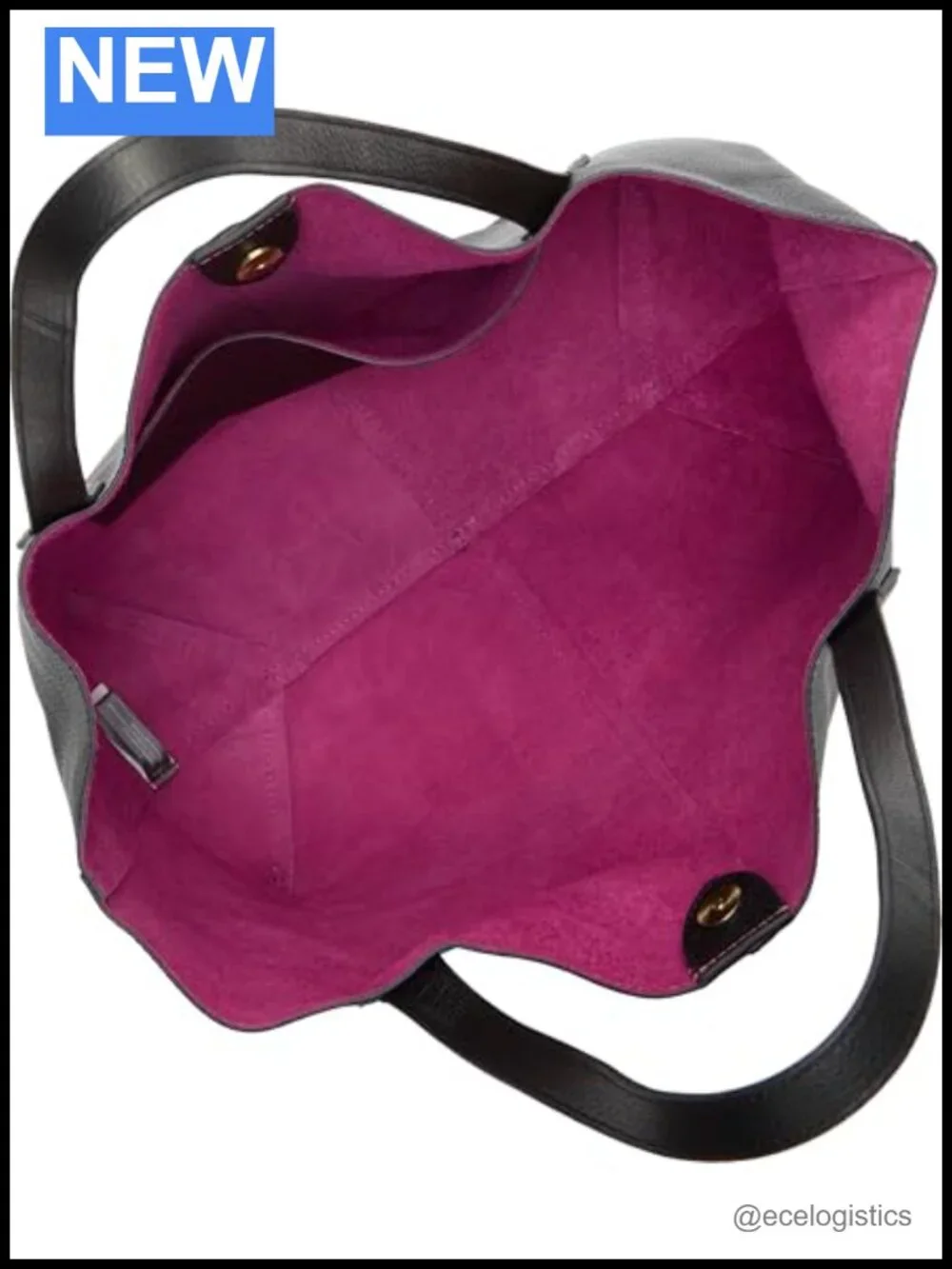 Vince Camuto Women's Jenna-to Leather Satchel Handbag Magnetic Closure